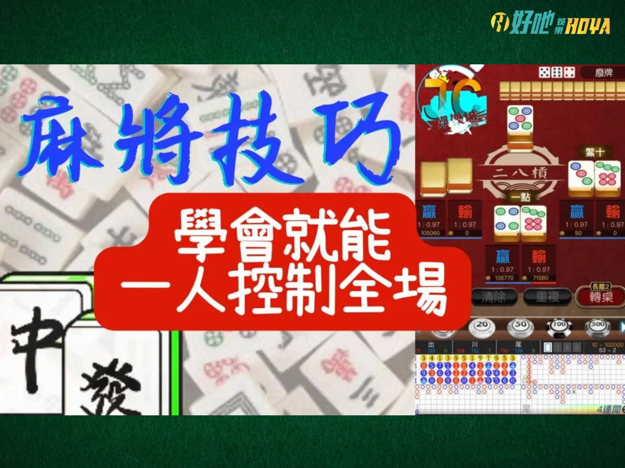 麻將怎麼贏 麻將怎麼打 打麻將必勝技巧